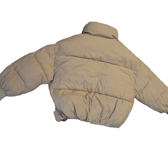 KYL Winter Puffer Jacket Oversized ZipUp Quilted Puffy Bubble Short Down Size XS - Picture 4 of 5